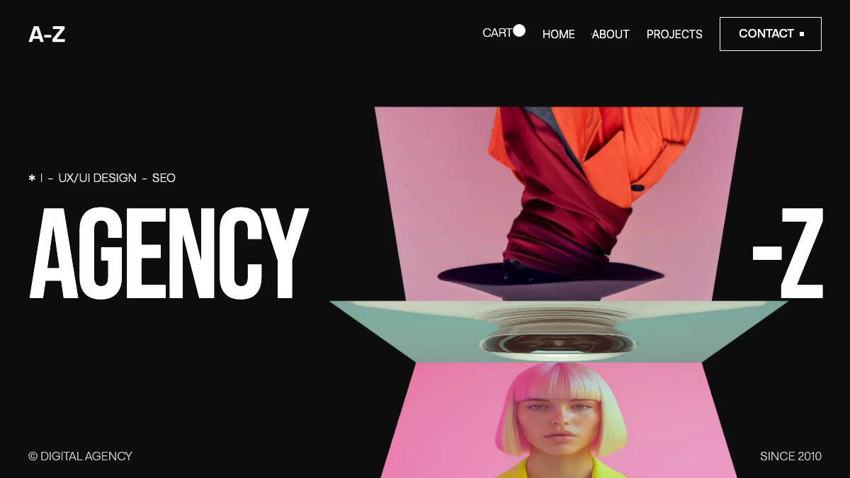 Screenshot of the Agencyz theme homepage