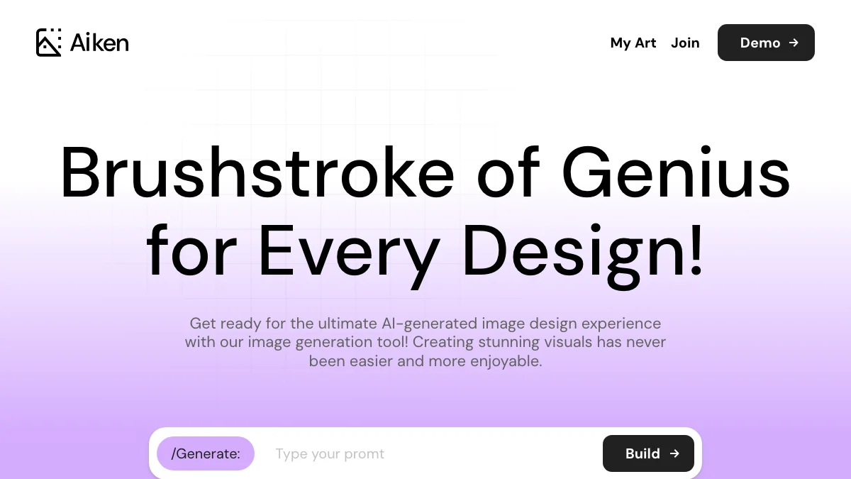Screenshot of the Aiken theme homepage