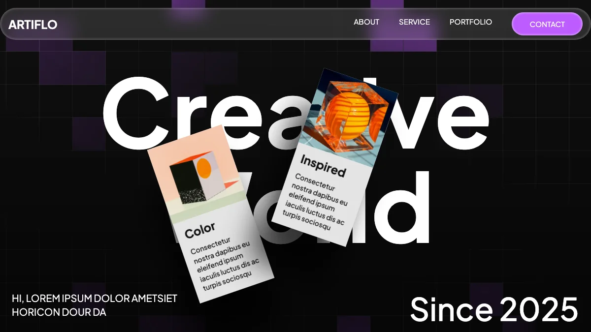 Screenshot of the Airtflo theme homepage
