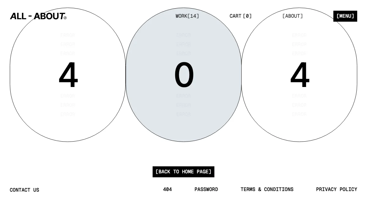 Screenshot of the ALL ABT theme homepage