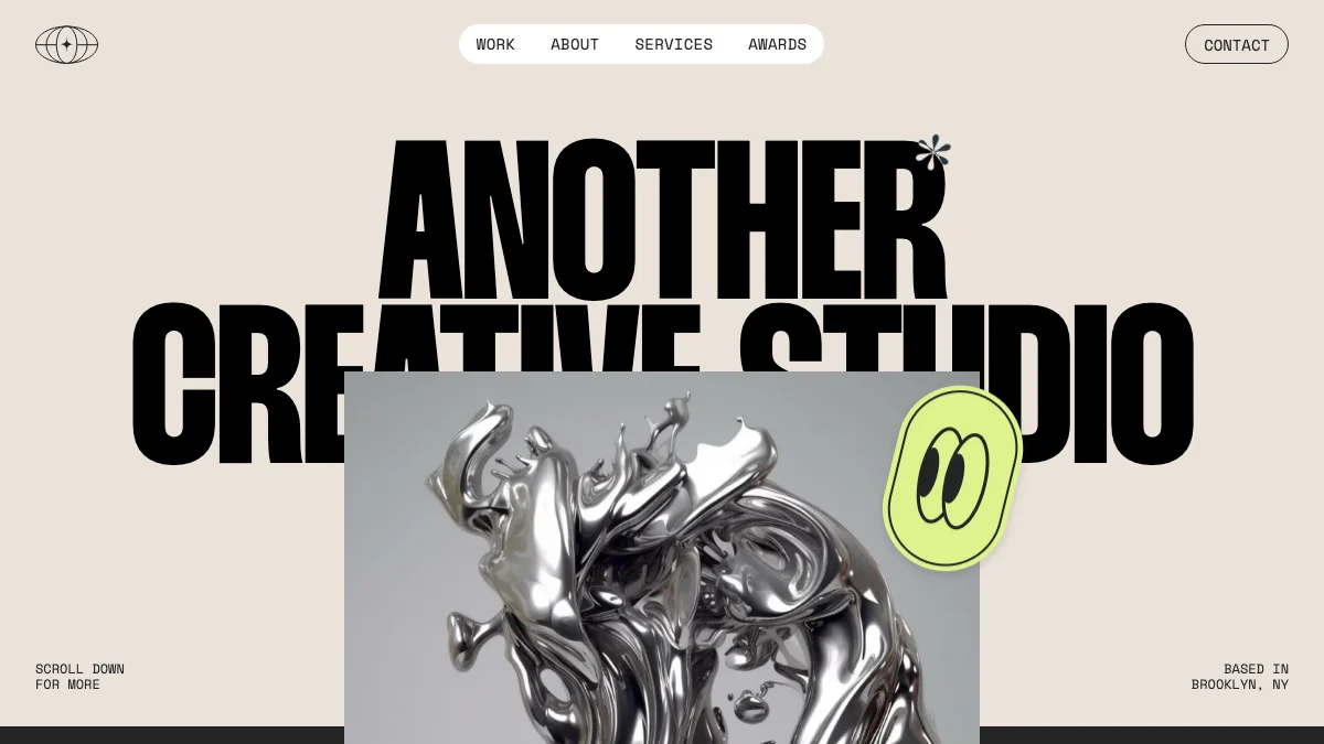 Screenshot of the Ash theme homepage