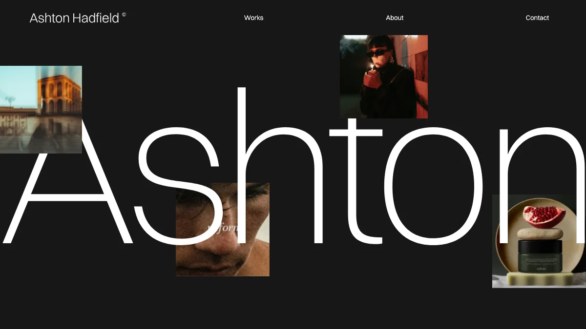 Screenshot of the Ashton theme homepage