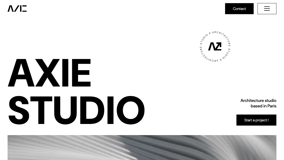 Screenshot of the Axie Studio theme homepage