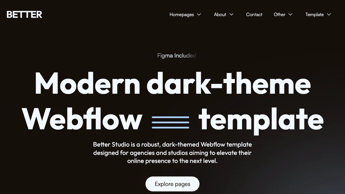 Screenshot of the Better Studio theme homepage