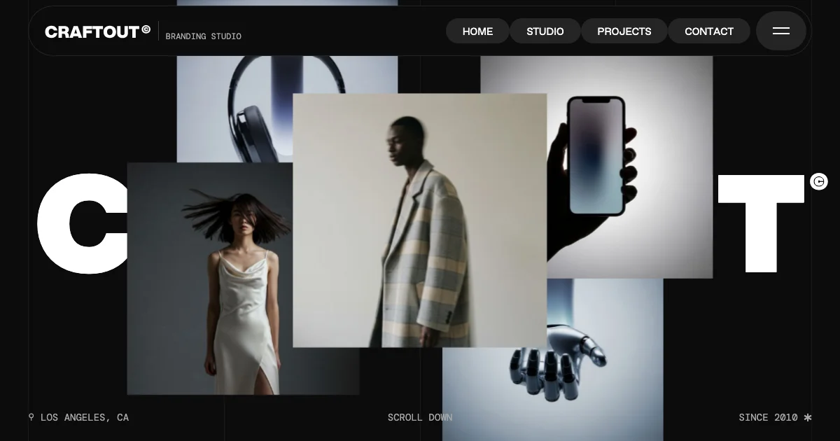 Screenshot of the Craftout theme homepage