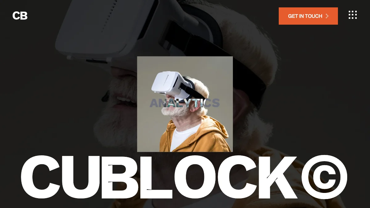 Screenshot of the Cublock theme homepage