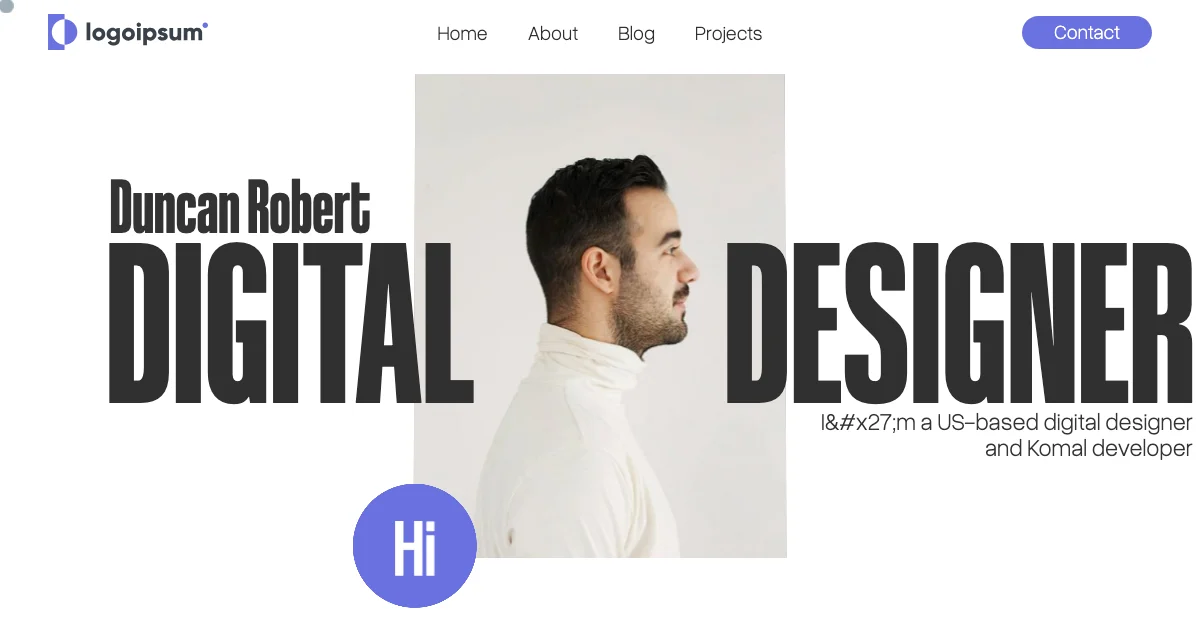Screenshot of the DigiPorto Pro theme homepage