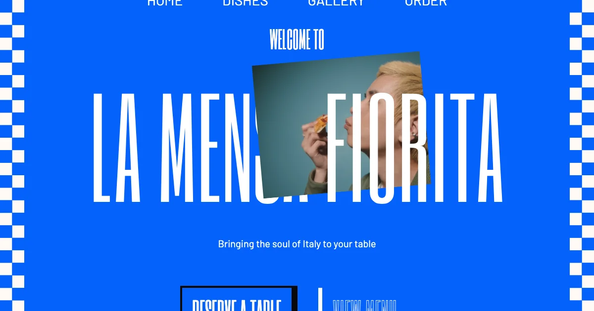 Screenshot of the Florita theme homepage